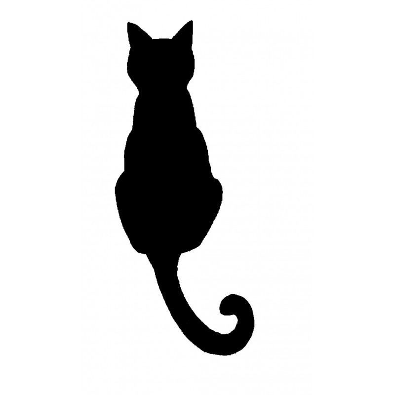 800x800 Silhouette Rubber Stamp