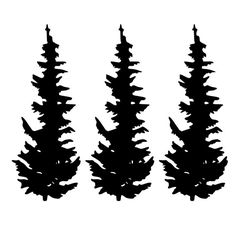 Evergreen Tree Silhouette at GetDrawings | Free download