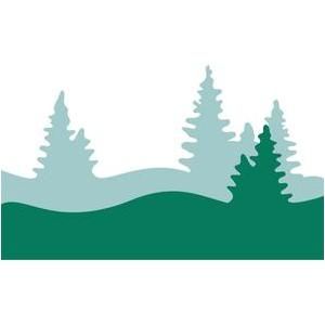 300x300 Pine Trees Silhouette Wood Cutout