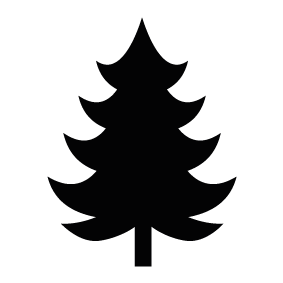 283x283 Pine Silhouette Silhouette Of Pine