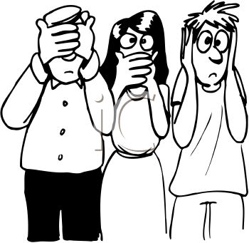 350x341 Royalty Free Clipart Image Black And White Cartoon Of People