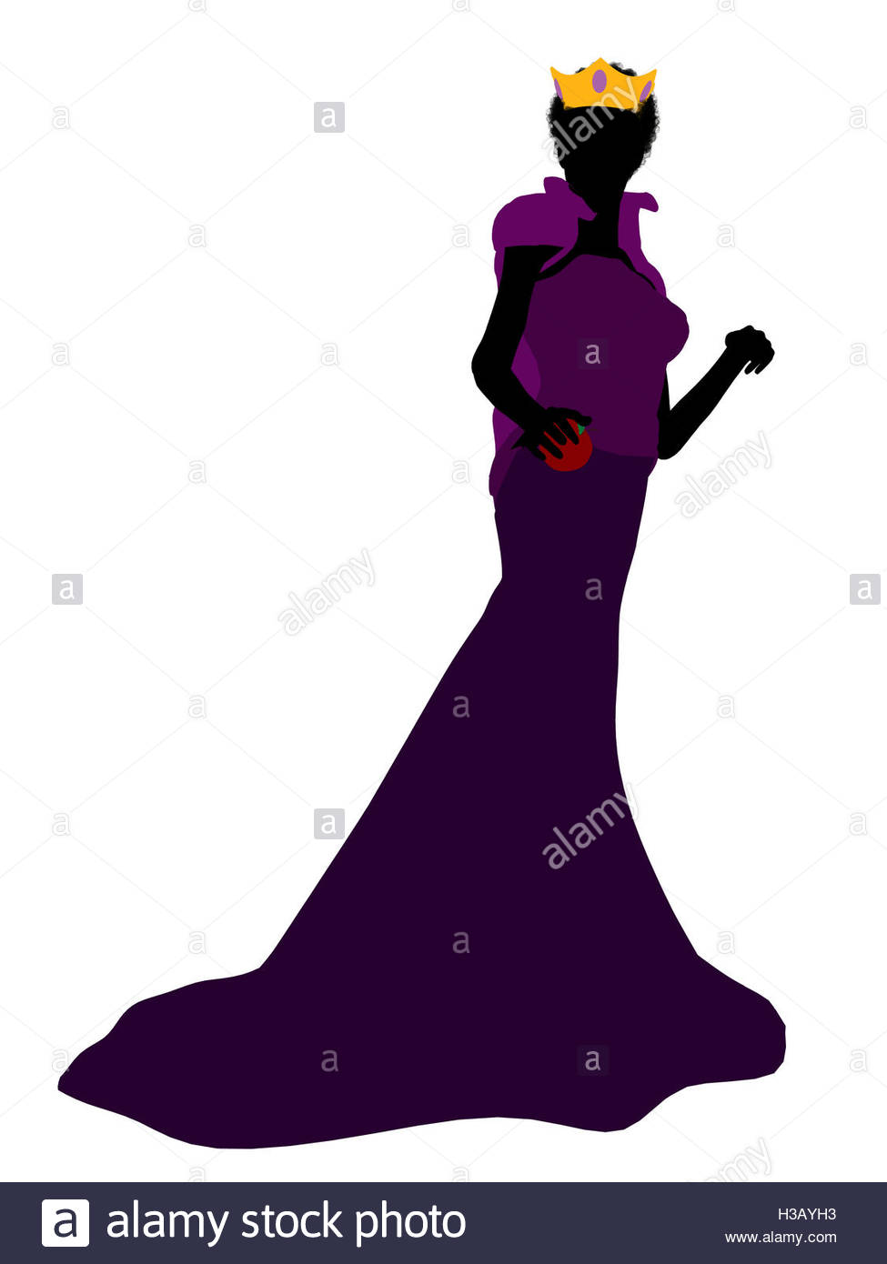 975x1390 Evil Queen Silhouette Illustration Stock Photo 122557711