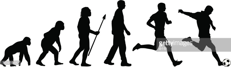 767x223 Evolution Of Man Vector Clipart