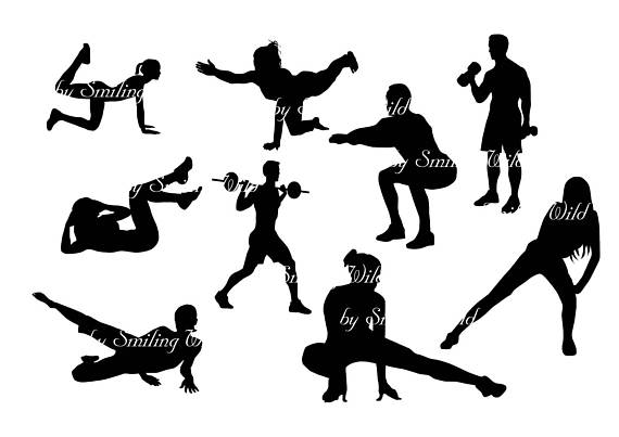 Exercise Silhouette at GetDrawings | Free download