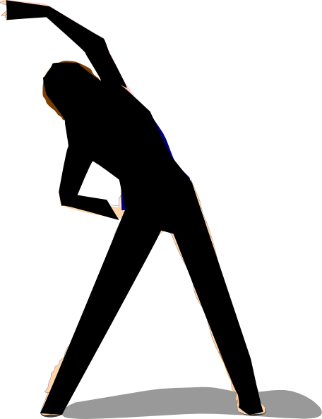 456x594 Woman Exercising Clip Art