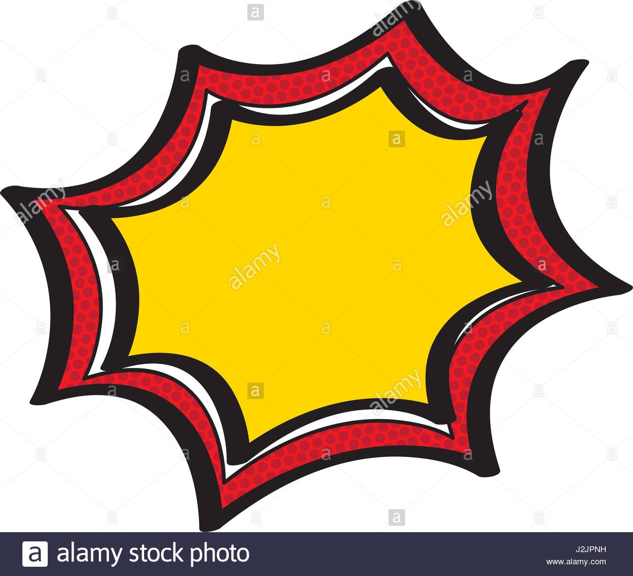 1300x1182 Silhouette Speech Explosion Bubble With Colorful Contour Stock