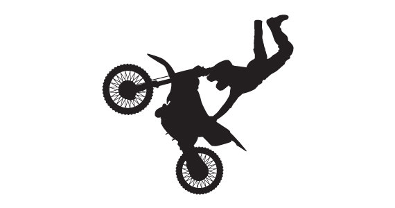 570x300 Items Similar To Motocross Silhouette Wall Decal