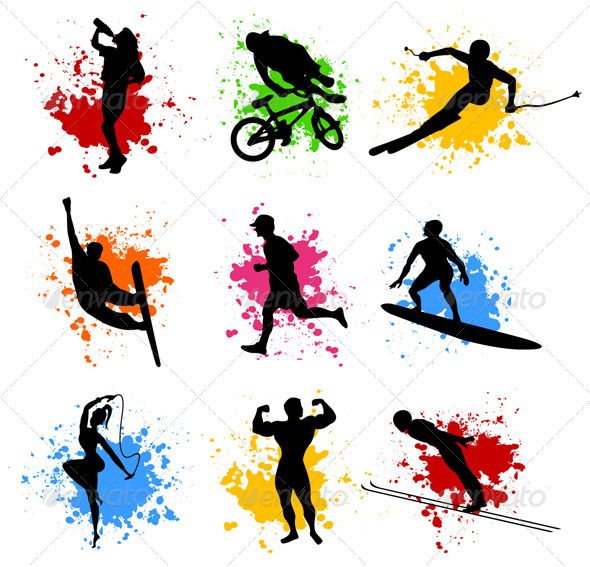 590x567 Sports Silhouettes Silhouettes, Black Silhouette And Clip Art