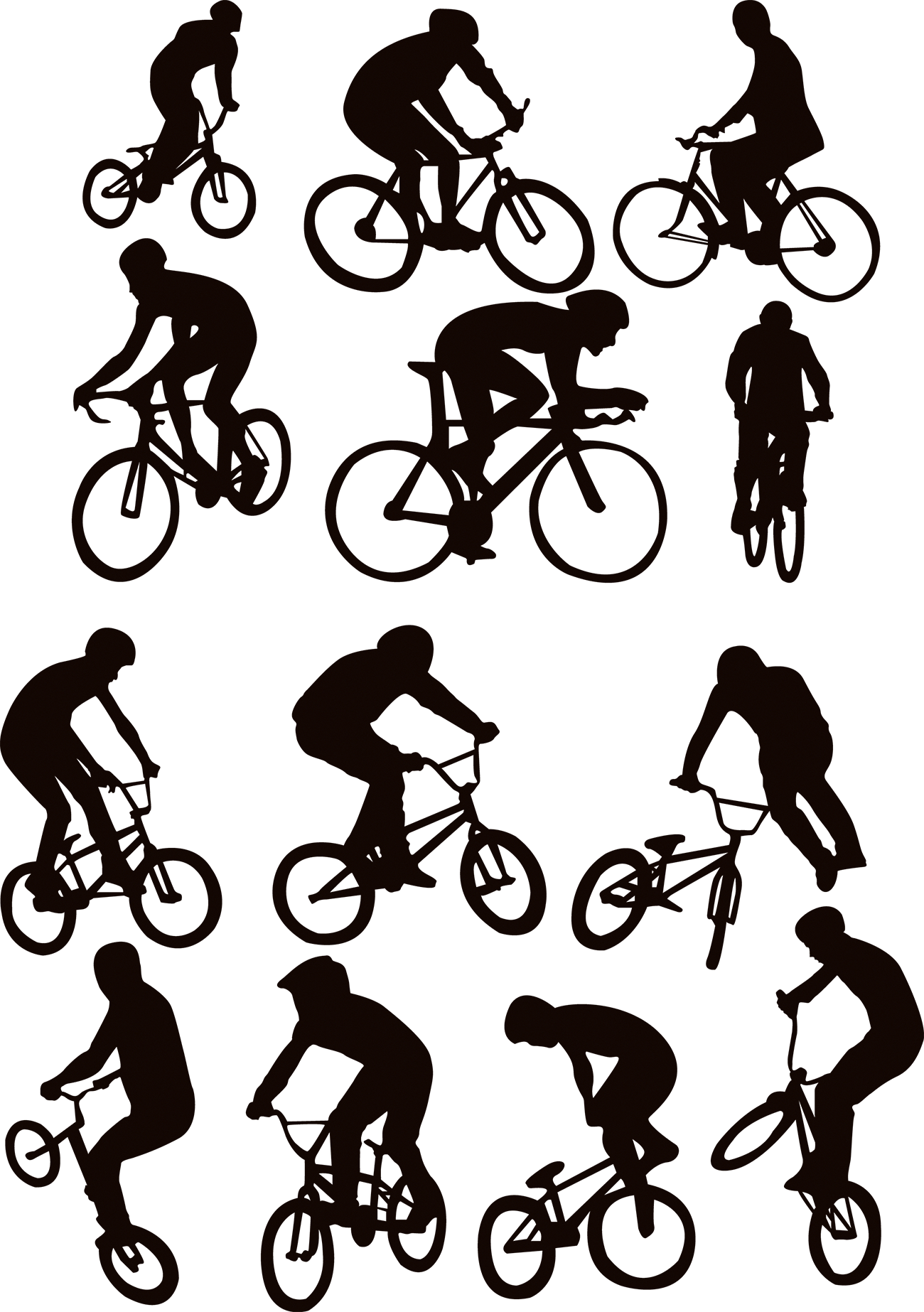 1300x1846 Cycling Silhouette Sport