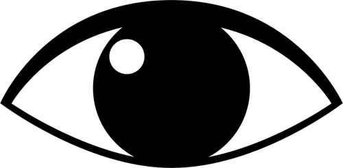 500x246 Eye Silhouette Public Domain Vectors