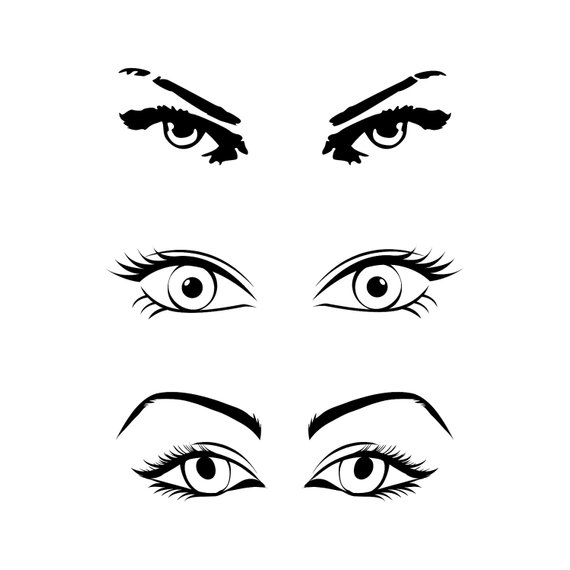 570x570 Eye Bundle Png Svg Cut Files For Silhouette Cricut Cuttable Svg