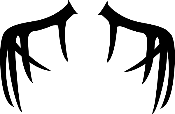 600x389 Antler Clipart Silhouette