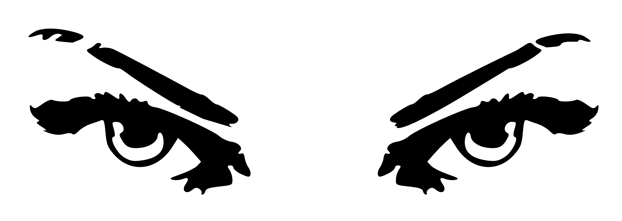 2555x910 Eyes Woman Eyes Black White Line Art Coloring Book Colouring