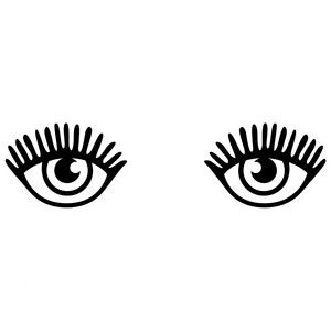 300x300 Pretty Eyes Silhouette Design, Silhouettes And Eye