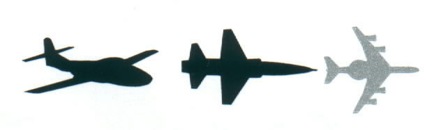 642x187 Vinyl Military Aircraft Decals For Your Car, Windows Or Helmets