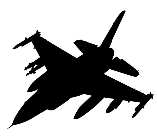 F 16 Silhouette at GetDrawings | Free download