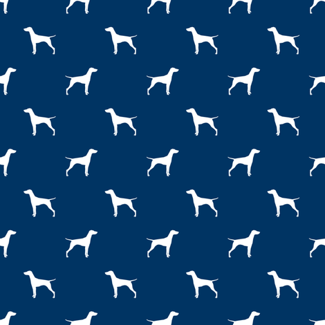 470x470 Vizsla (Smaller) Dog Fabric Silhouette Navy Fabric