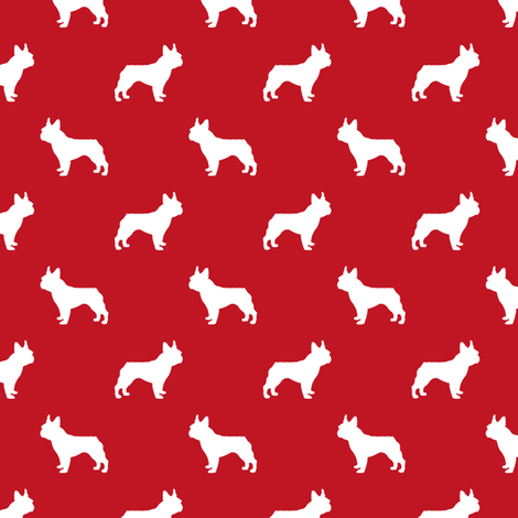 470x470 French Bulldog Fabric Dog Silhouette Fabric