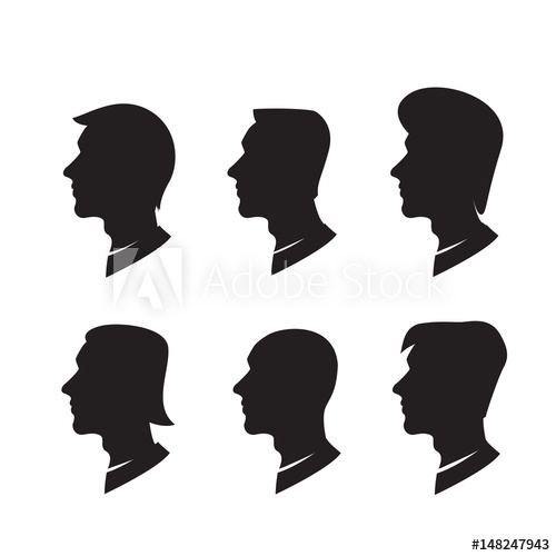 500x500 Silhouette Side Face