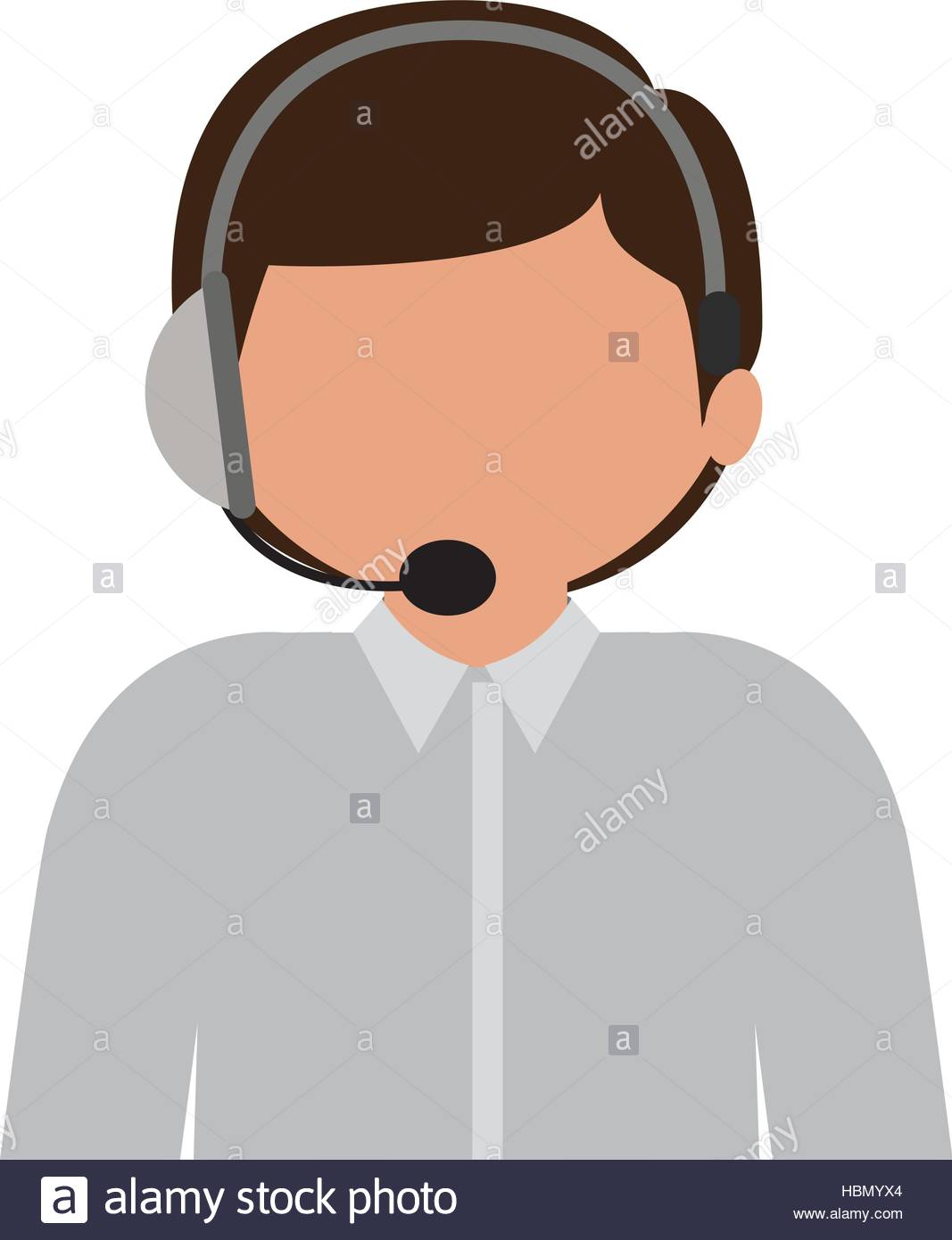 1067x1390 Male Customer Service Silhouette Icon Vector Illustration Stock