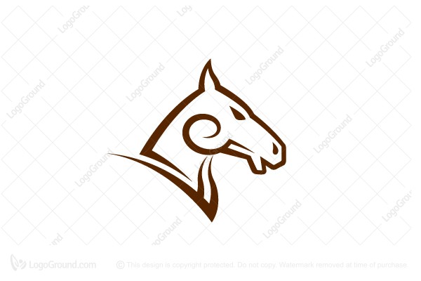 600x400 Logo For Sale Horse Face Logo, Horse, Vector, Heraldry, Head