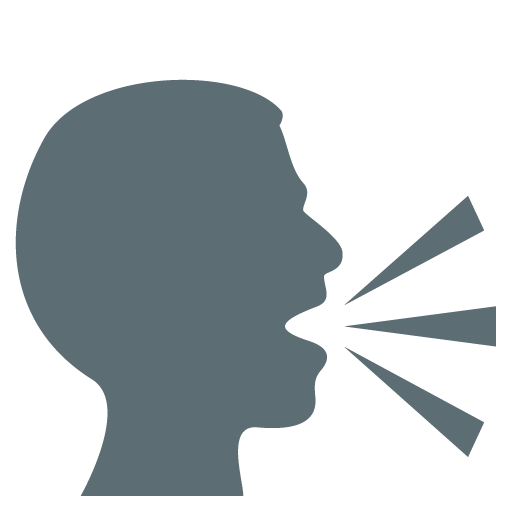 512x512 Speaking Head In Silhouette Emoji For Facebook, Email Amp Sms Id