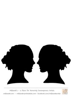 236x314 Free Face Silhouettes Printable ~ These Would Be Great To Use