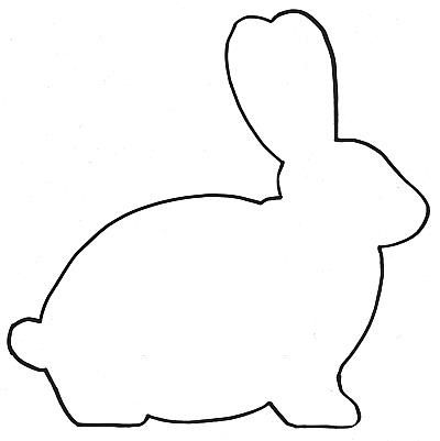 400x401 Easter Bunny Templates, Silhouette Coloring Pages, Printables