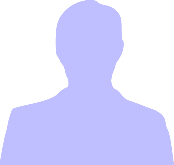 600x568 Blue Silhouette Man Clip Art