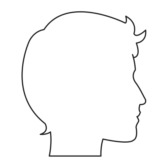 550x550 2020 Other Images Facebook Profile Picture Silhouette Male