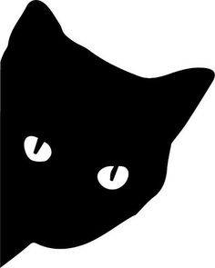 236x295 Cat Silhouette 01 By @yamachem, The Image Is A Face Of A Black Cat