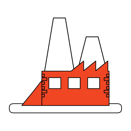 550x550 Color Silhouette Image Orange Building Industrial Factory