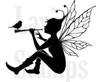340x270 Woodland Fairy Die Cut Silhouette