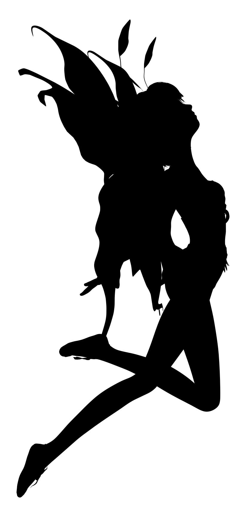 823x1730 Female Fairy Silhouette 2 Clipart