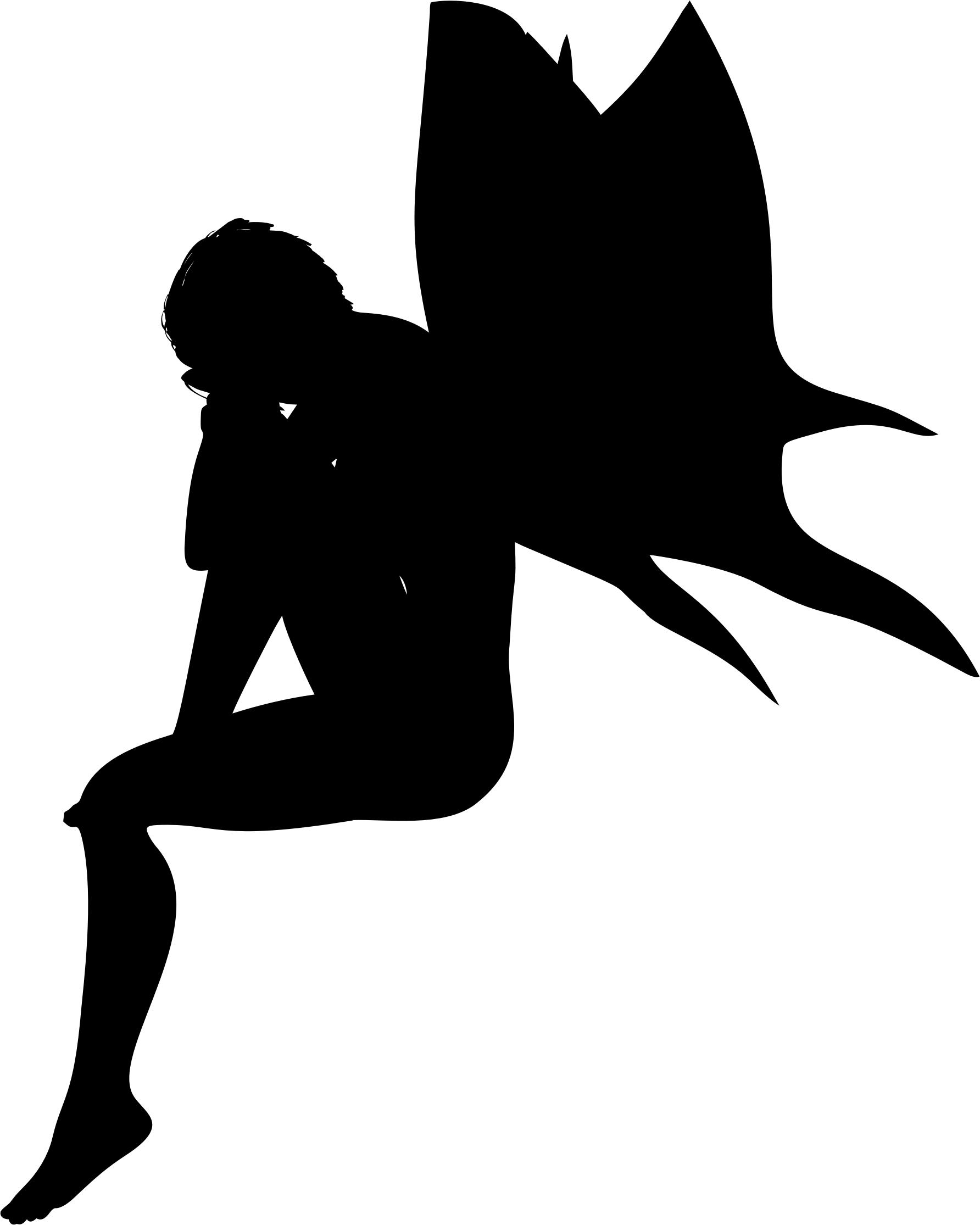 1784x2230 Depressed Fairy Silhouette Icons Png
