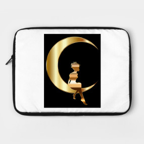 285x285 Limited Edition. Exclusive Gold Fairy Sitting On Crescent Moon