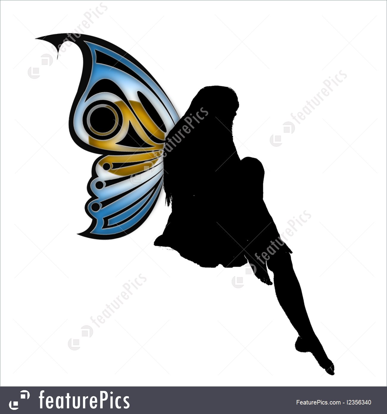 1300x1392 Pretty Fairy Illustration