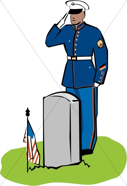 418x612 Fallen Soldier Memorial Clip Art