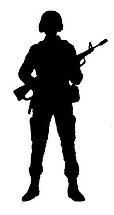 236x443 American Soldiers Clipart