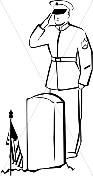 325x612 Soldier Saluting The Fallen Memorial Day