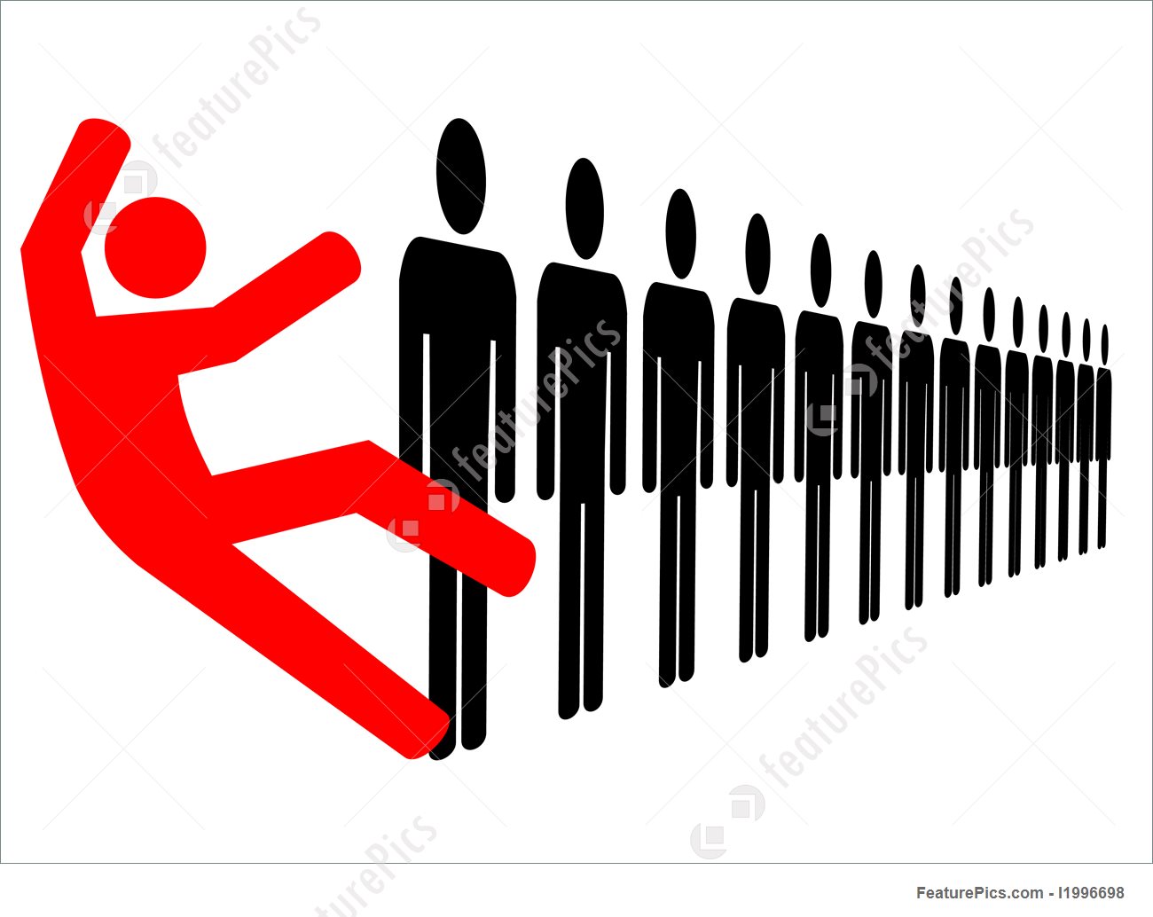 1300x1034 Man Falling Over Illustration