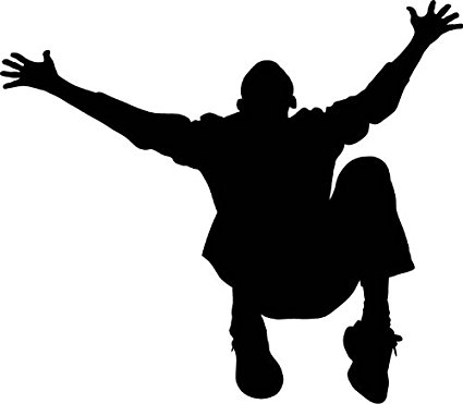 425x371 People Silhouette Wall Decals