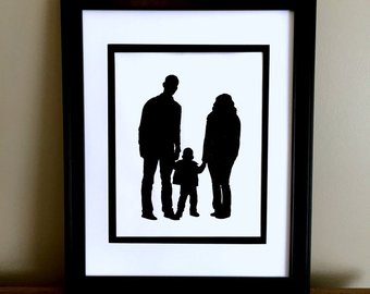 340x270 Family Silhouette Etsy