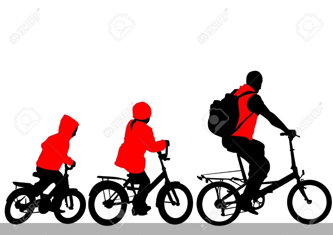 1300x919 Silhouette Bicycle Clipart