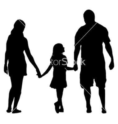 380x400 Family Silhouette Vector 801776