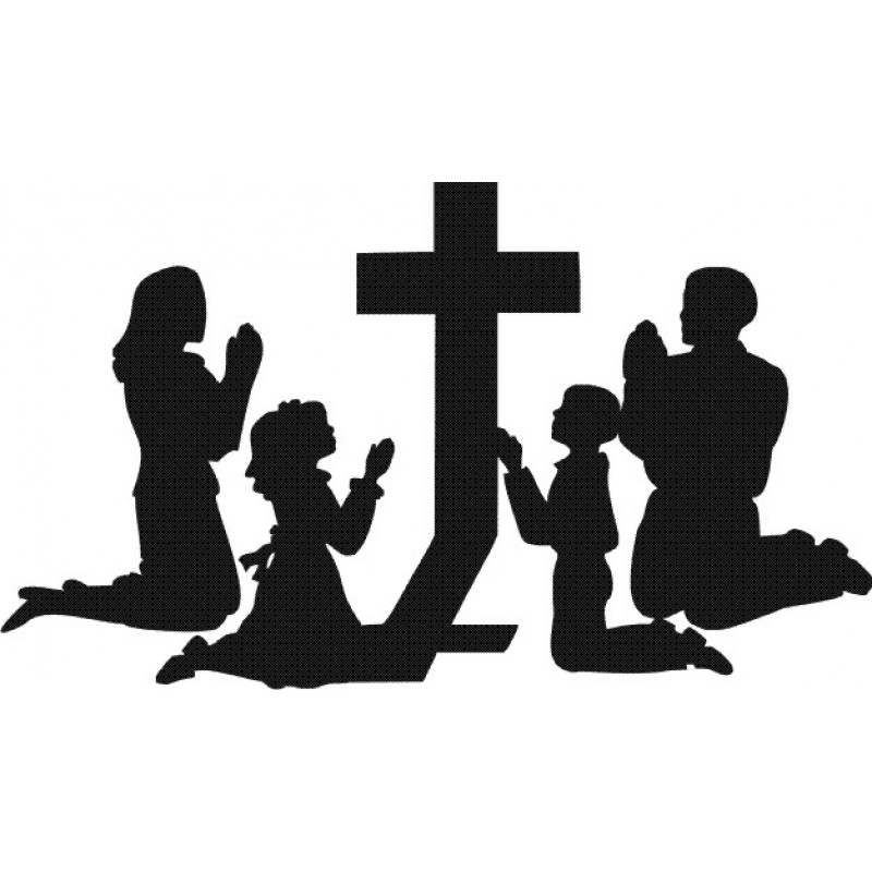 800x800 Family Prayer Clipart