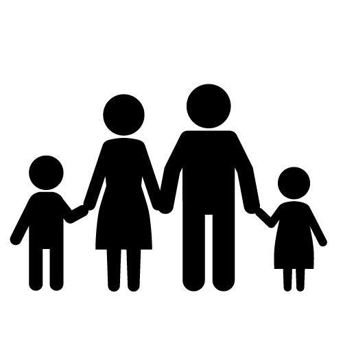 500x500 Free Clipart Of A Family