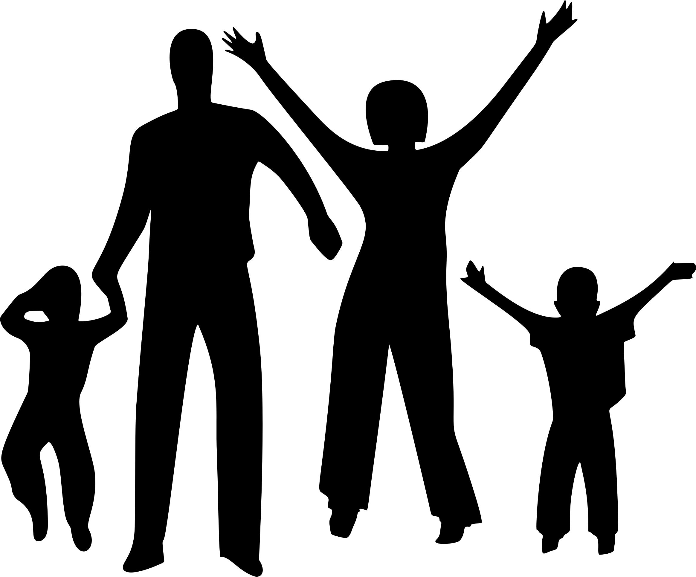 2328x1930 Happy Family Silhouette Icons Png