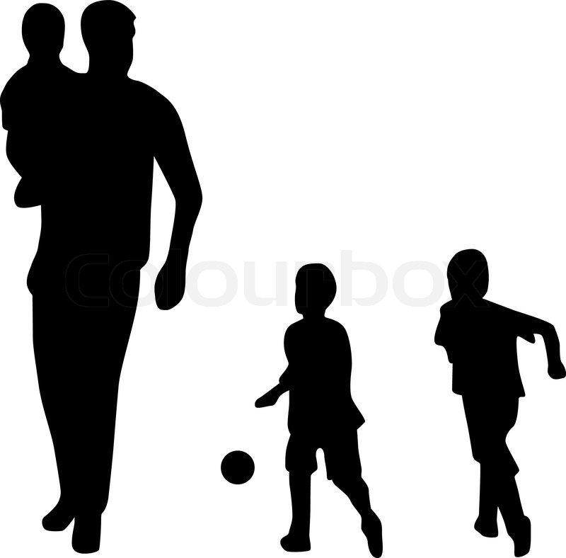 800x788 Family Silhouette Vector Stock Vector Colourbox