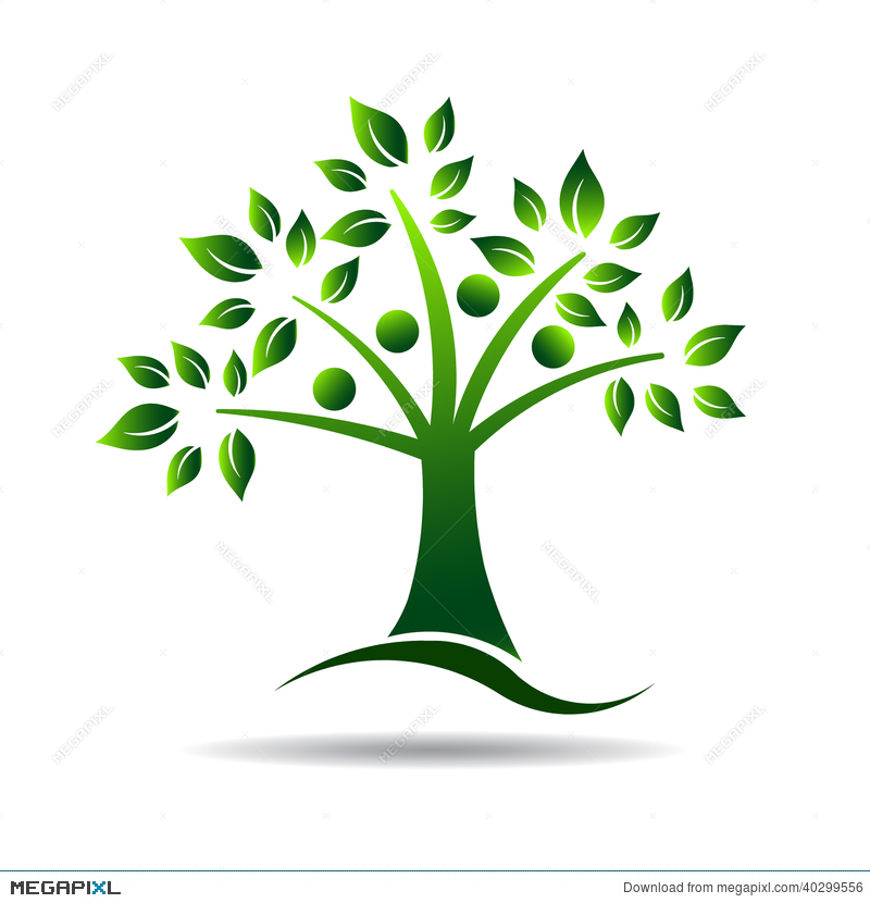 800x830 People Tree Image Logo. Concept For Family Tree, N Illustration